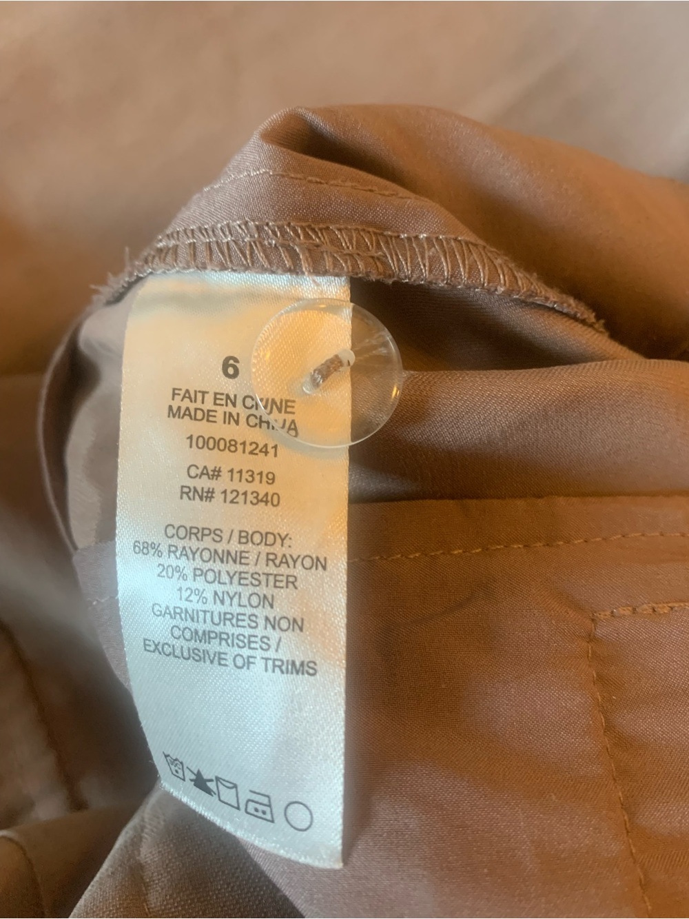Dynamite Super Soft Brown Cargo Trouser - Picture 8 of 9